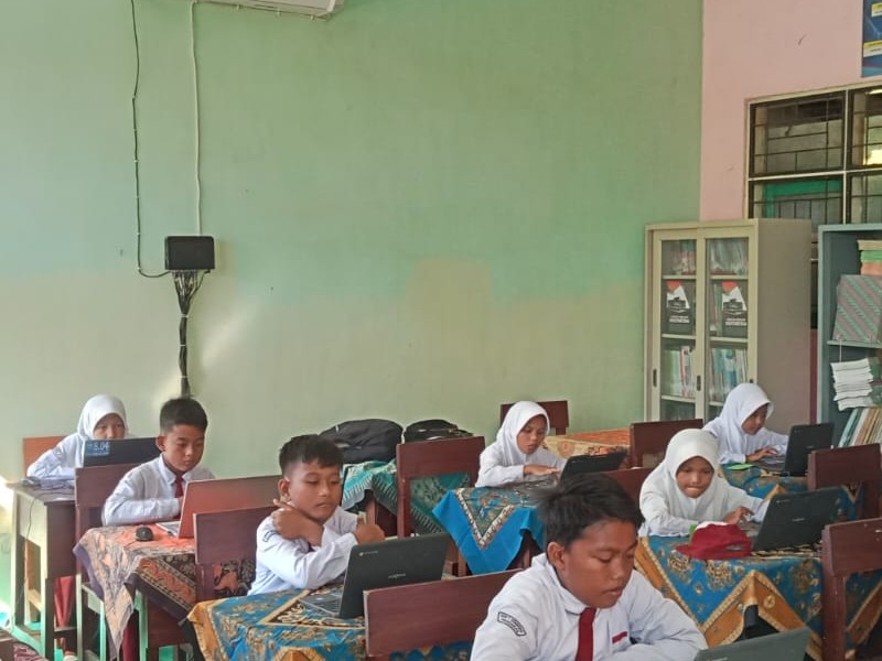 KEGIATAN PELAKSANAAN ANBK SDN 1 SEMIRING
